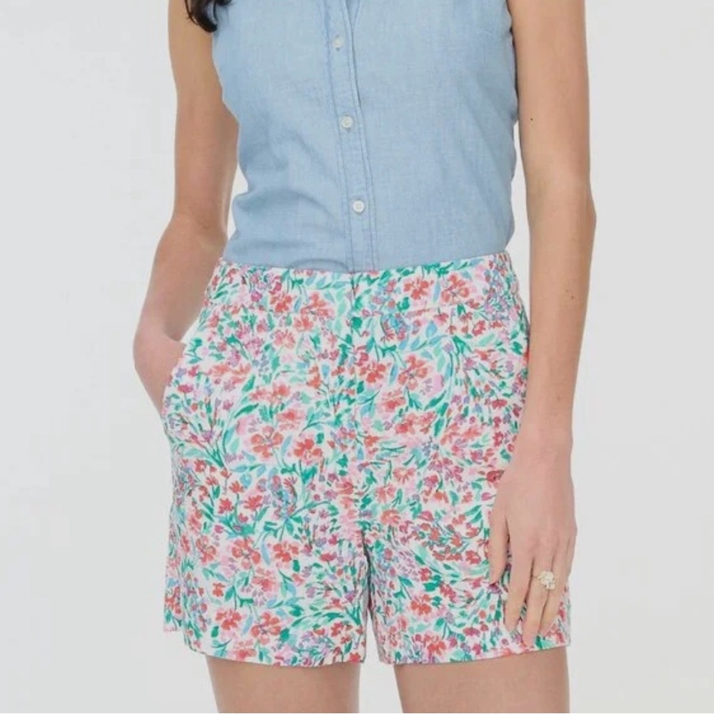 Jcrew Factory Linen Blend Floral Women's Shorts